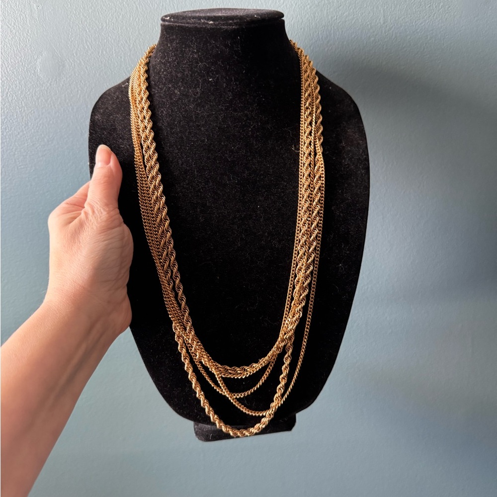 Monet Elegant Gold Layered Necklace